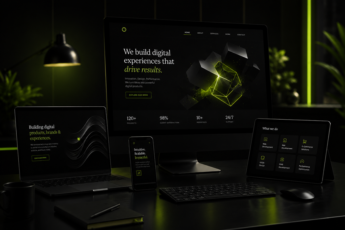 Web and app development services by Three60zzz Agency