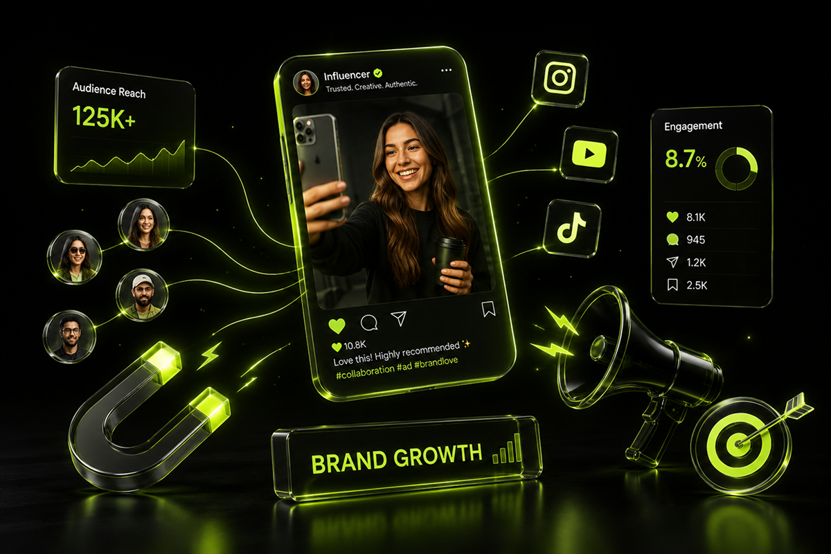 Influencer marketing services by Three60zzz Agency